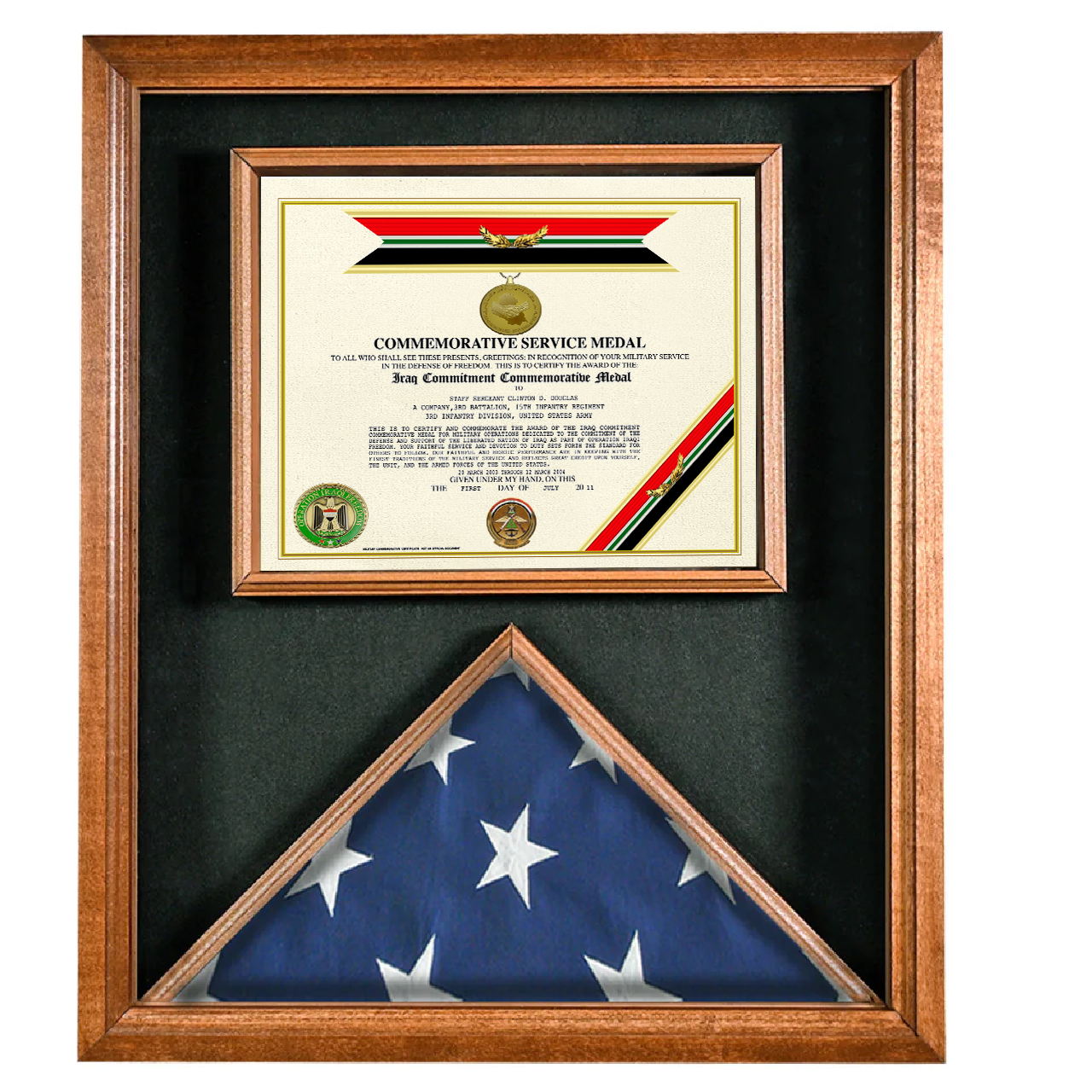 IRAQ COMMITMENT COMMEMORATIVE SERVICE MEDAL REPLACEMENT CERTIFICATE
