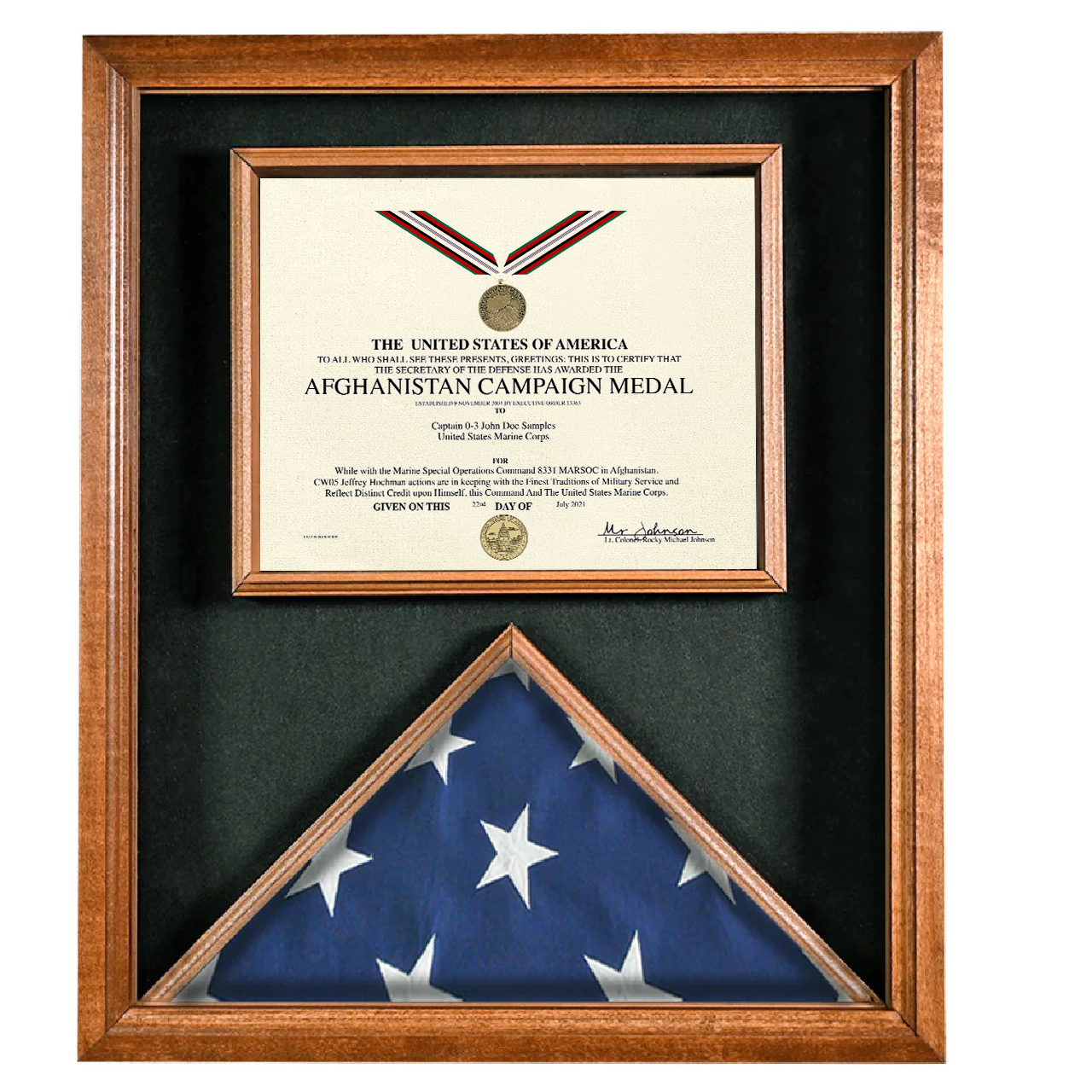 UNITED STATES AFGHANISTAN CAMPAIGN MEDAL REPLACEMENT CERTIFICATE