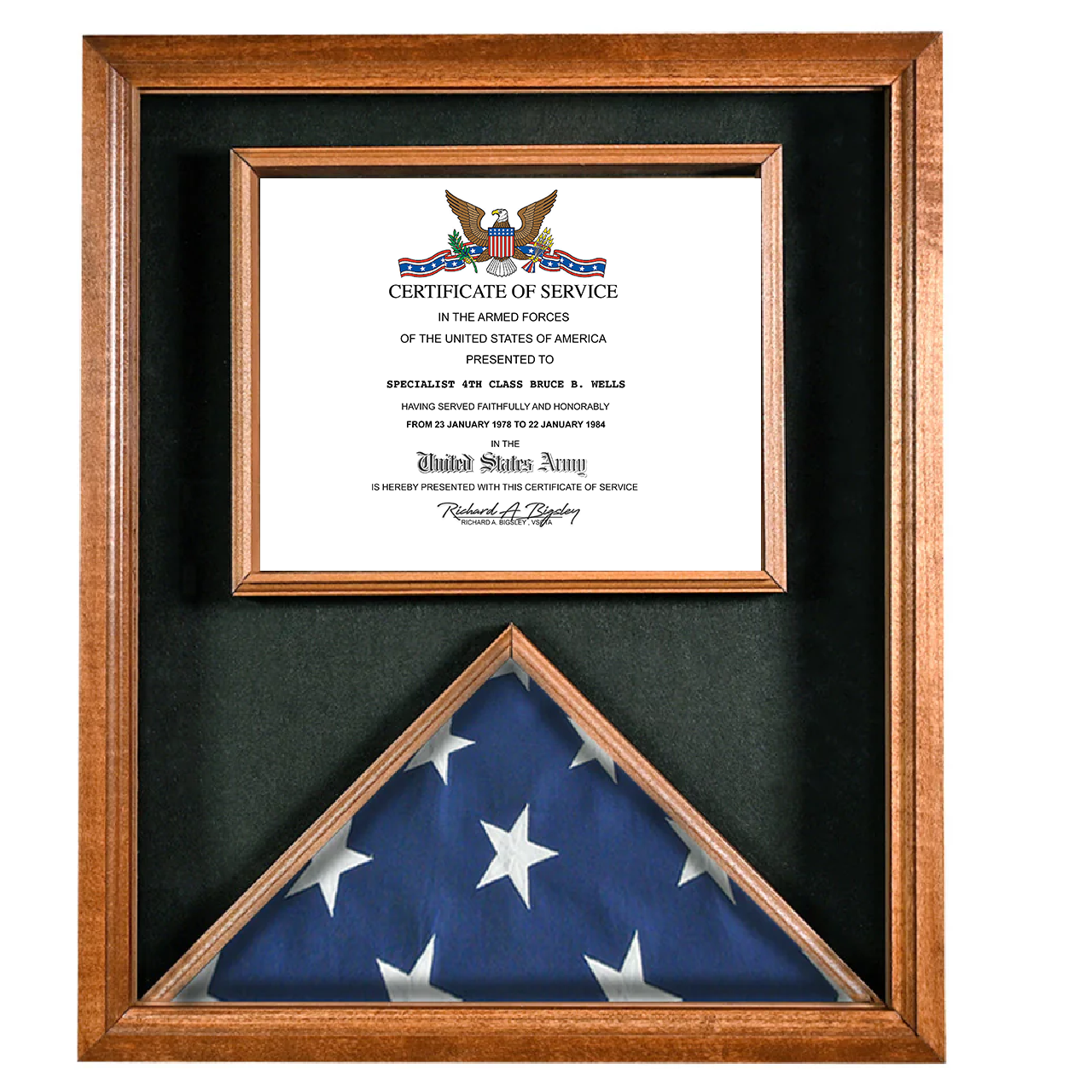 UNITED STATES ARMY CERTIFICATE OF SERVICE REPLACEMENT CERTIFICATE