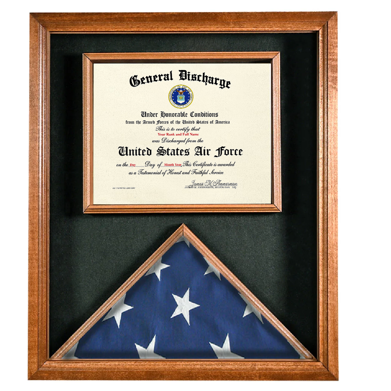 UNITED STATES AIR FORCE GENERAL DISCHARGE REPLACEMENT CERTIFICATE