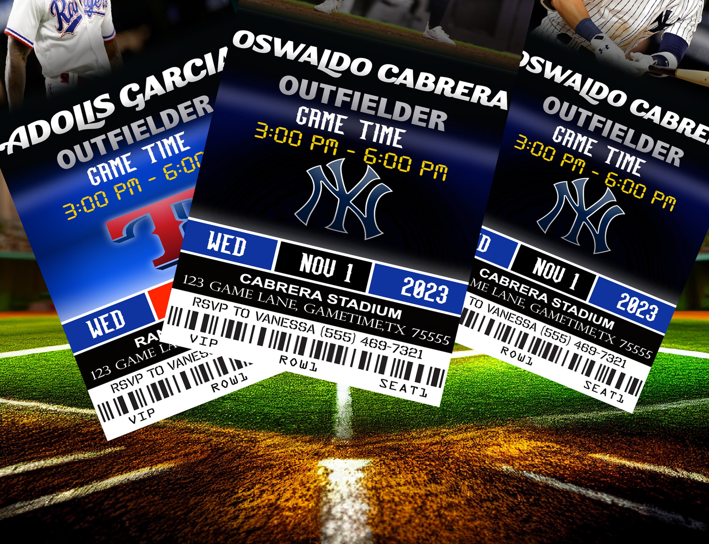 New York Yankees Ticket Style Sports Party Invites – Sports Invites