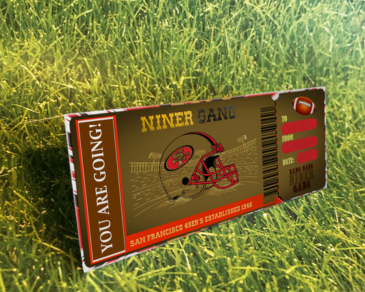 49ers's Inspired Football Ticket Sports Party Invites – Sports Invites