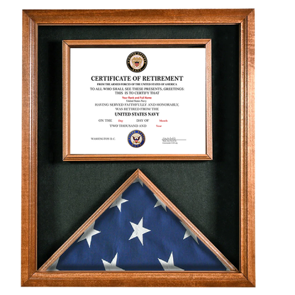 UNITED STATES NAVY CERTIFICATE OF RETIREMENT REPLACEMENT CERTIFICATE