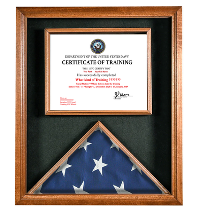 UNITED STATES NAVY CERTIFICATE OF TRAINING REPLACEMENT CERTIFICATE
